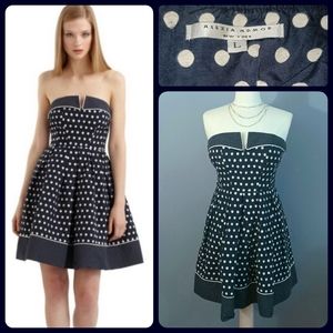 Alexia Admor Strapless Polka-Dot Pin-up Dress